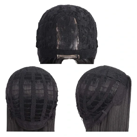 Morticia Straight Long Costume Anime Wig (Black) 40”